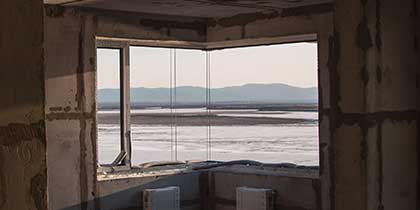 Впечатляющие угловые панорамные окна в ЖК «Полюса»